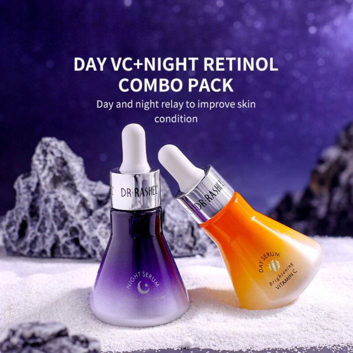 Set 2 Serumuri cu Vitamina C si  Retinol  Day & Night Face Serum [4]