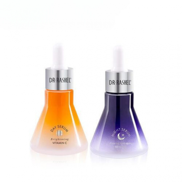 Set 2 Serumuri cu Vitamina C si  Retinol  Day & Night Face Serum [6]