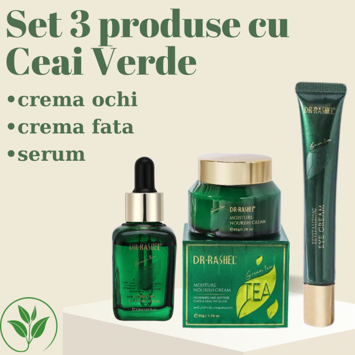 Set 3 Produse Ceai Verde - Green Tea Moisture and Nourish Skin