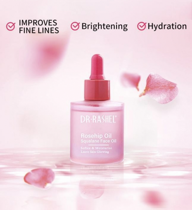 Ulei pentru fermitate  Dr.Rashel Rosehip Oil & Squalane Moisturizing Face Oil - 35ml [5]