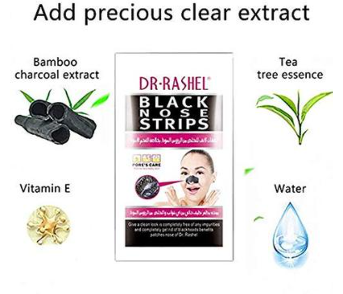 Benzi Curatare Puncte Negre 6 bucati - Dr. Rashel Black Nose Strips [3]