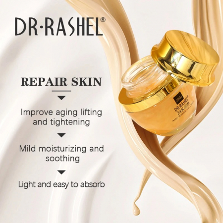 Crema Anti-Aging cu aur si colagen  - Dr Rashel 24K Gold & Collagen Anti-Wrinkle Gel Cream - 50 g [2]