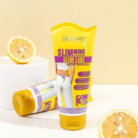 Promotii ❤️ - Crema Anticelulita cu efect de slabire - extract de ghimbir, turmeric si colagen Slimming Slim Line Hot Crea-150 ml