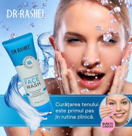 Acid Hialuronic - Crema de curatare cu Acid Hialuronic- Dr Rashel Moisturizing Face Wash 100G