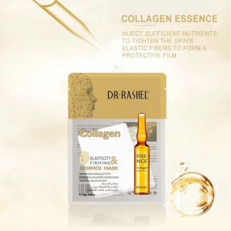 Masca de Fata Anti- Riduri pentru Fermitate cu Colagen 1 buc x 25 g - Dr. Rashel Collagen Elasticity & Firming Essence Mask [2]