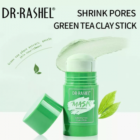 Masca de Fata Stick cu Ceai Verde - Antiacnee si Sebum Control -  Dr. Rashel Mask Green Tea Clay Stick 42 g [3]