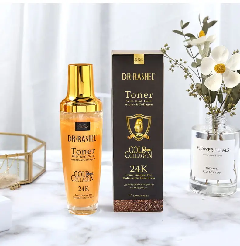 Aur 24K Gold - Lotiune tonica anti-aging cu aur si colagen 24K Gold collagen Toner-120ML