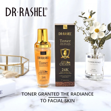 Lotiune tonica anti-aging cu aur si colagen 24K Gold collagen Toner-120ML [4]