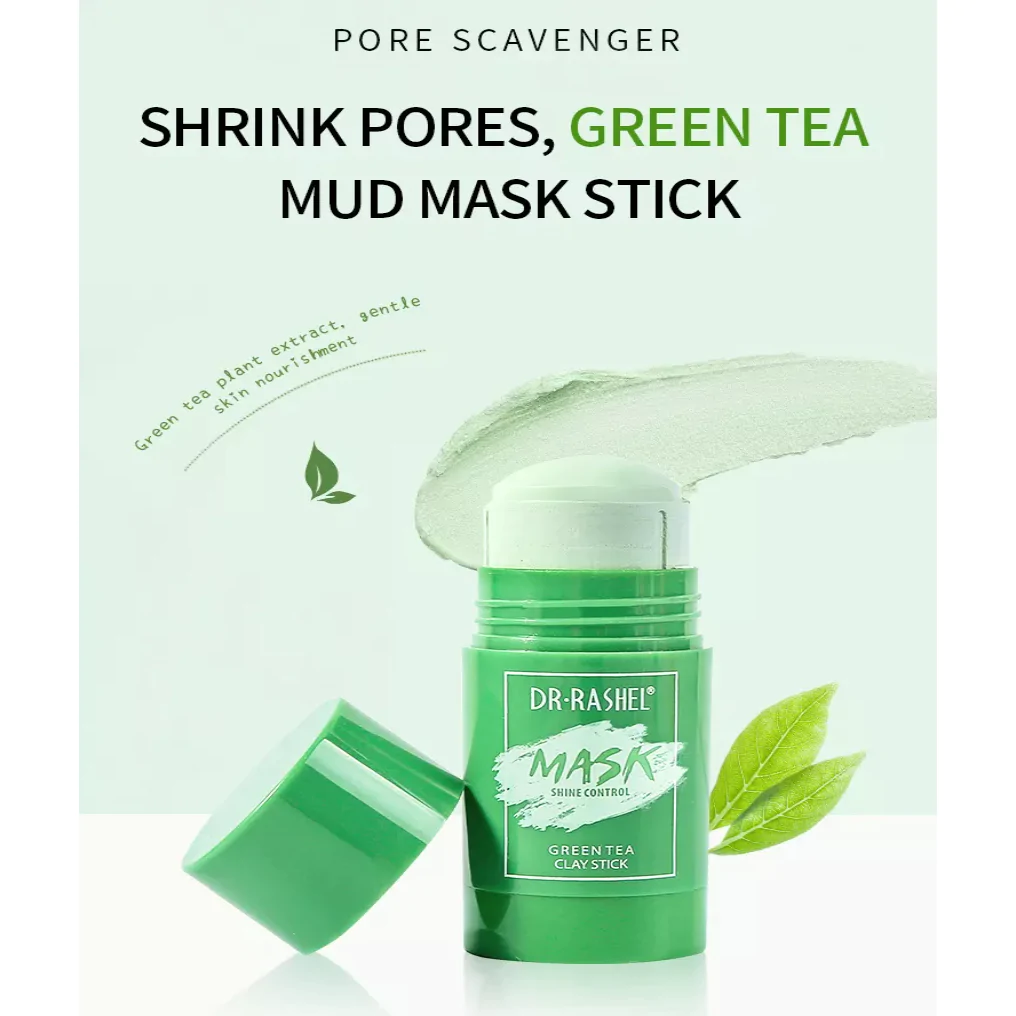 Masca de Fata Stick cu Ceai Verde - Antiacnee si Sebum Control -  Dr. Rashel Mask Green Tea Clay Stick 42 g [6]