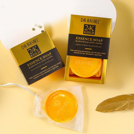 Aur 24K Gold - Sapun Anti - Aging 24K - Dr Rashel Soap Radiance & Anti-Aging - 100 g