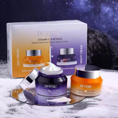 Promotii ❤️ - Set 2 creme cu Vitamina C si Retinol Dr.Rashel Vitamin C And Retinol Day & Night Cream