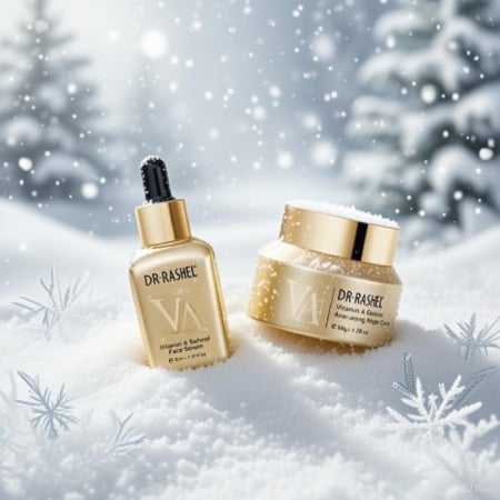 Retinol - Set 2 Produse Anti-Aging cu Retinol pentru Riduri si Efect de Lifting - Vitamin A Retinol Age-Defying & Rejuvenation Skin Care Kit