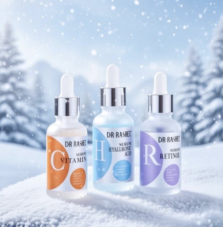 Vitamina c - Set 3 seruri Anti - Aging cu Vitamina C, Acid Hialuronic si Retinol - Dr. Rashel Facial Serum pack