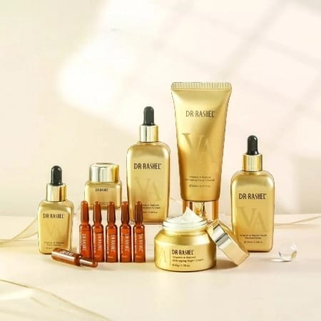Set 12 Produse Anti - Aging cu Retinol pentru Riduri & Efect de Lifting  - Dr. Rashel Retinol Skin Care Kit [1]