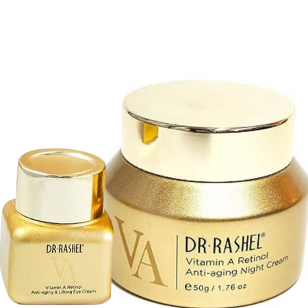Retinol - Set 2 produse cu Retinol crema fata si crema zona ochilor - Dr Rashel Age-Defying Skin Care Kit
