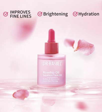 Ulei pentru fermitate  Dr.Rashel Rosehip Oil & Squalane Moisturizing Face Oil - 35ml [4]