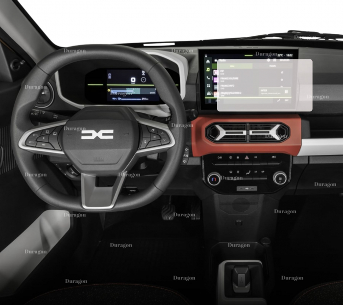 Folie Navigatie Dacia Spring 2024+ [2]