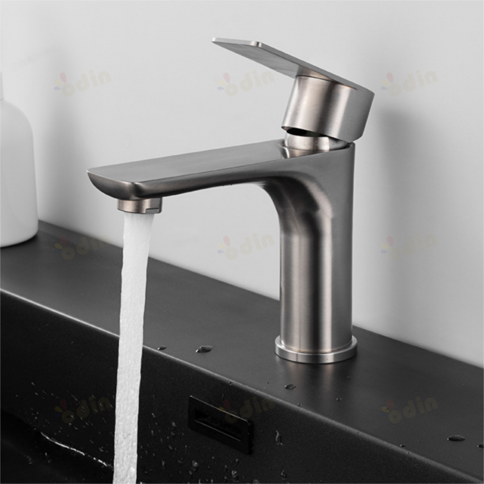 Baterie lavoar pipa fixa, Monocomanda, Gri [2]