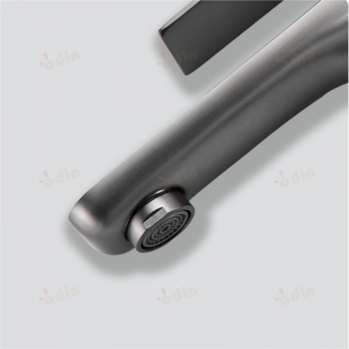 Baterie lavoar pipa fixa, Monocomanda, Gri [4]