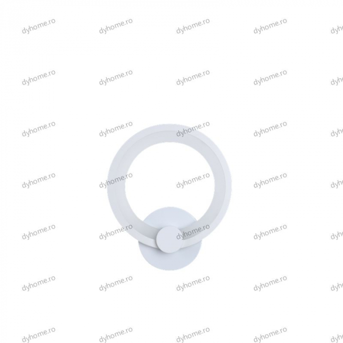 Aplica de perete circular design alb, 3 tipuri de lumina, 24 W [2]