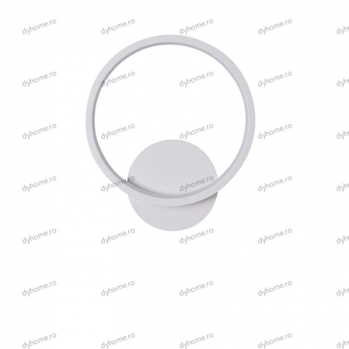 Aplica de perete circular design alb, 3 tipuri de lumina, 28W [2]