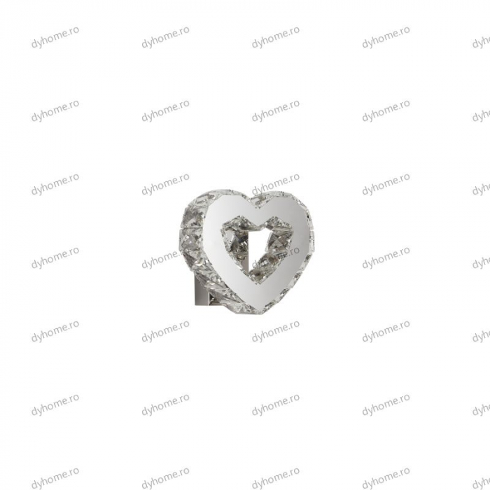 Aplica de perete cristal heart design, 3 tipuri de lumina, 12W [2]