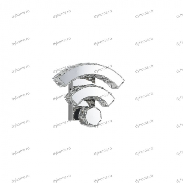 Aplica de perete cristal wifi design, 3 tipuri de lumina, 18W [3]