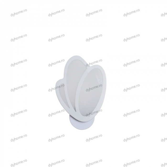 Aplica de perete floare design alb, 3 tipuri de lumina, 26 W [2]