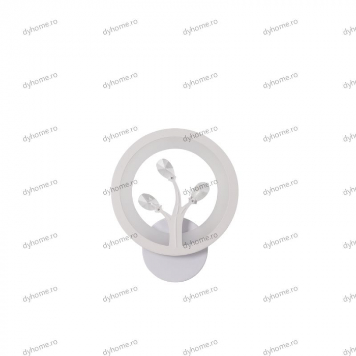 Aplica de perete LED circular design alb, tipuri de lumina, 22W [2]