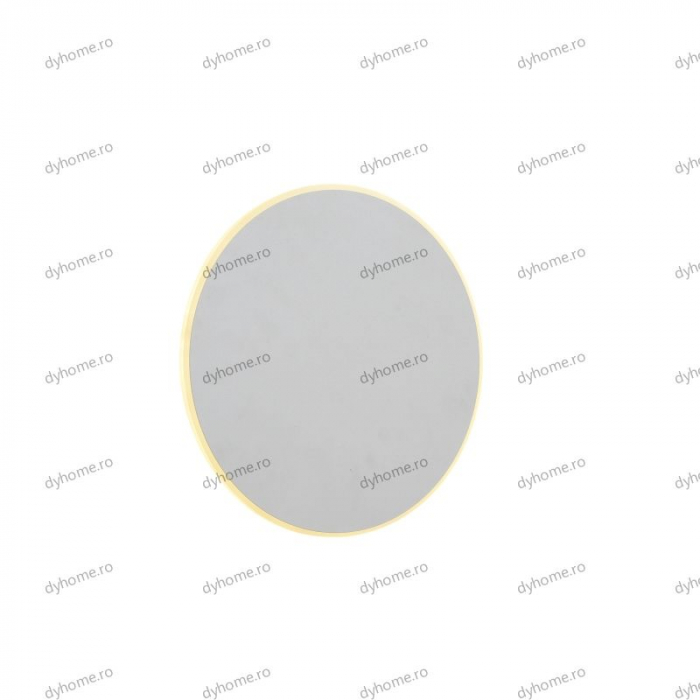 Aplica de perete LED circular design alb touch, 3 tipuri de lumina, 34W [3]
