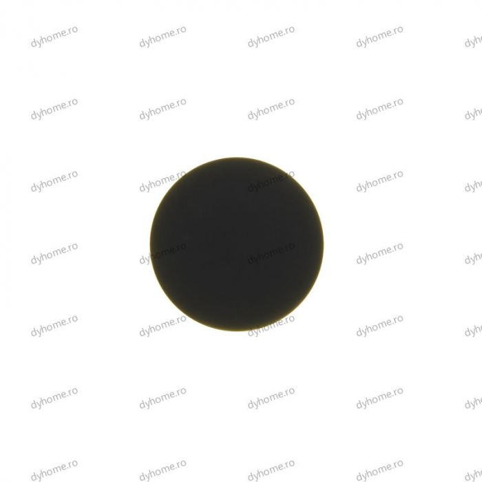 Aplica de perete LED circular design negru touch, 3 tipuri de lumina, 22W [3]