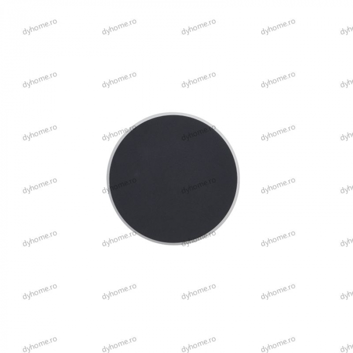 Aplica de perete LED circular design negru touch, 3 tipuri de lumina, 22W [2]