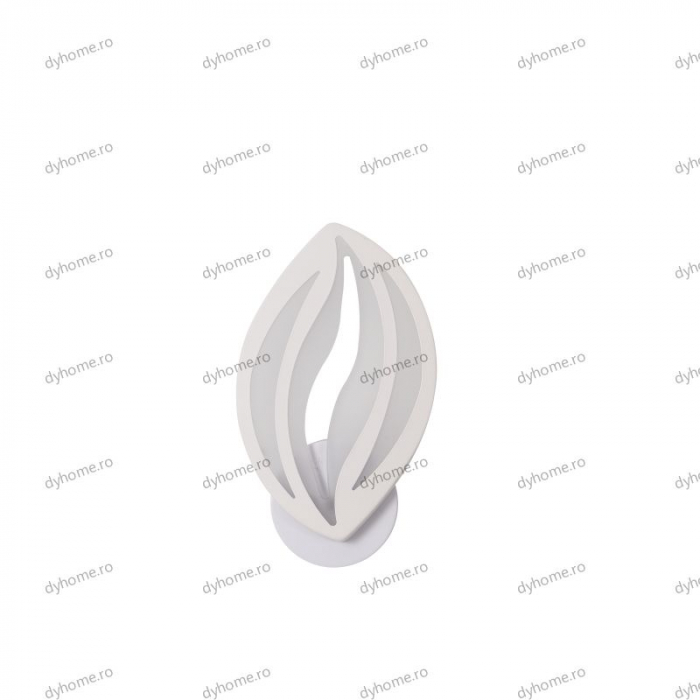 Aplica de perete LED frunze design alb, tipuri de lumina, 24W [2]