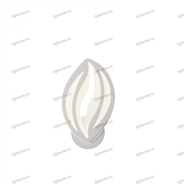 Aplica de perete LED frunze design alb, tipuri de lumina, 24W [4]