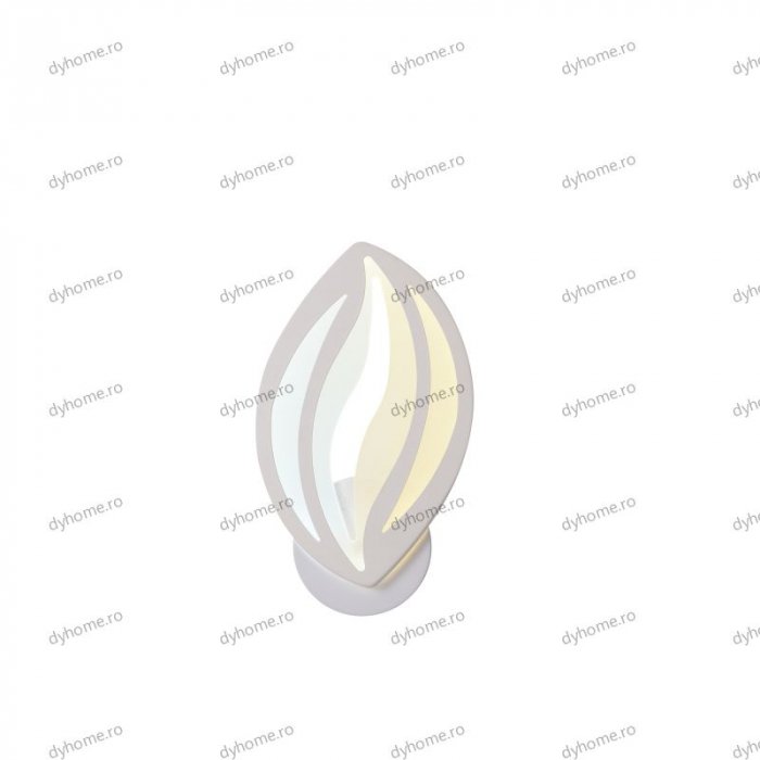 Aplica de perete LED frunze design alb, tipuri de lumina, 24W [5]
