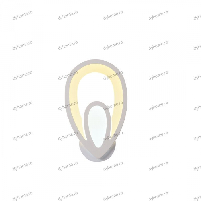 Aplica de perete LED  măsline design alb, tipuri de lumina, 34W [2]