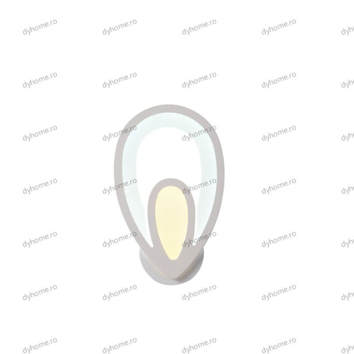Aplica de perete LED  măsline design alb, tipuri de lumina, 34W [4]