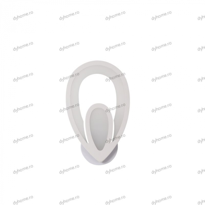 Aplica de perete LED  măsline design alb, tipuri de lumina, 34W [1]