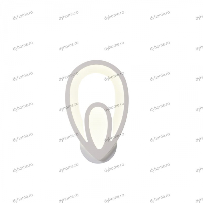 Aplica de perete LED  măsline design alb, tipuri de lumina, 34W [3]
