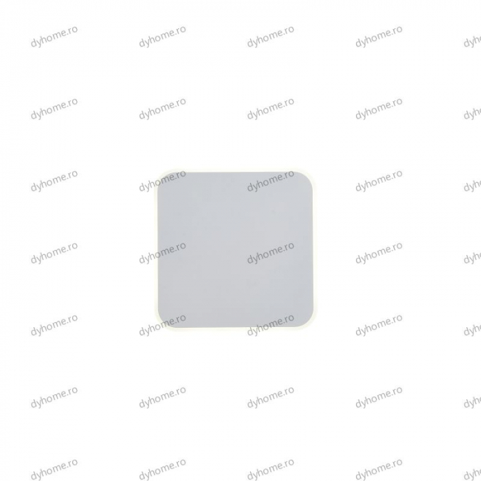 Aplica de perete LED partrat design alb touch, 3 tipuri de lumina, 28W [4]