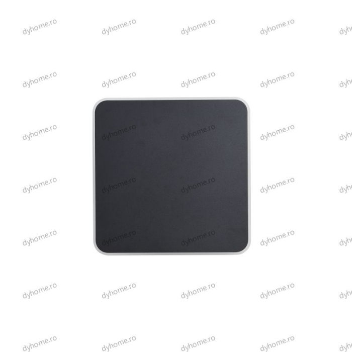 Aplica de perete LED partrat design negru touch, 3 tipuri de lumina, 42W [2]