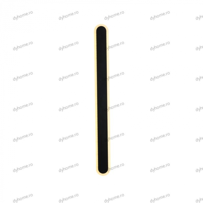 Aplica de perete LED strip light 600mm negru, 3 tipuri de lumina, 48W [3]