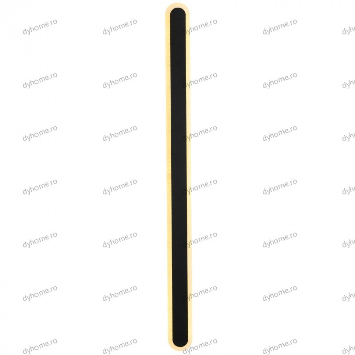 Aplica de perete LED strip light 800mm negru, 3 tipuri de lumina, 64W [3]