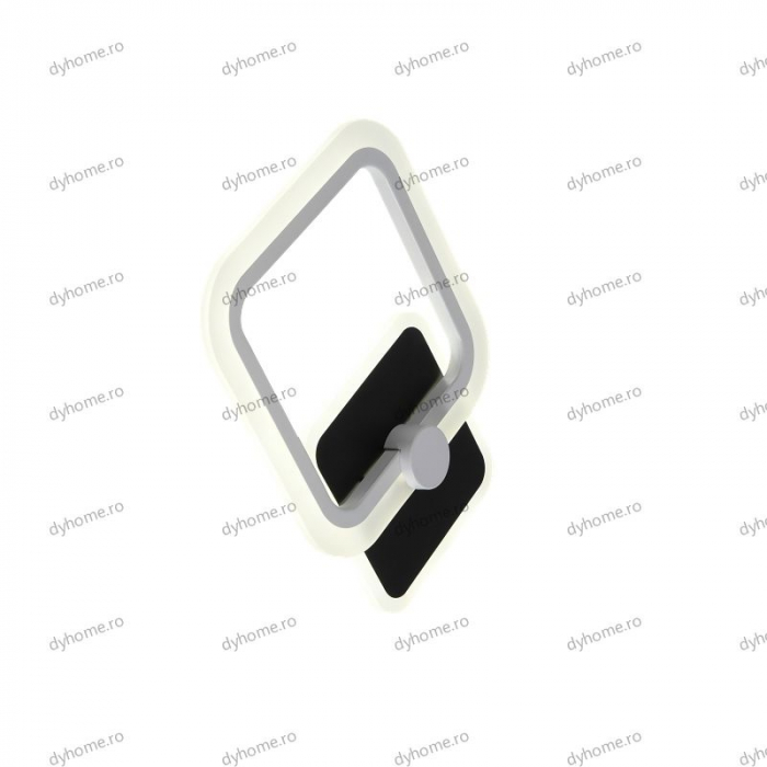 Aplica de perete partrat design, 3 tipuri de lumina, 24W [4]