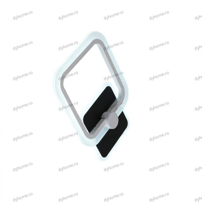 Aplica de perete partrat design, 3 tipuri de lumina, 24W [5]