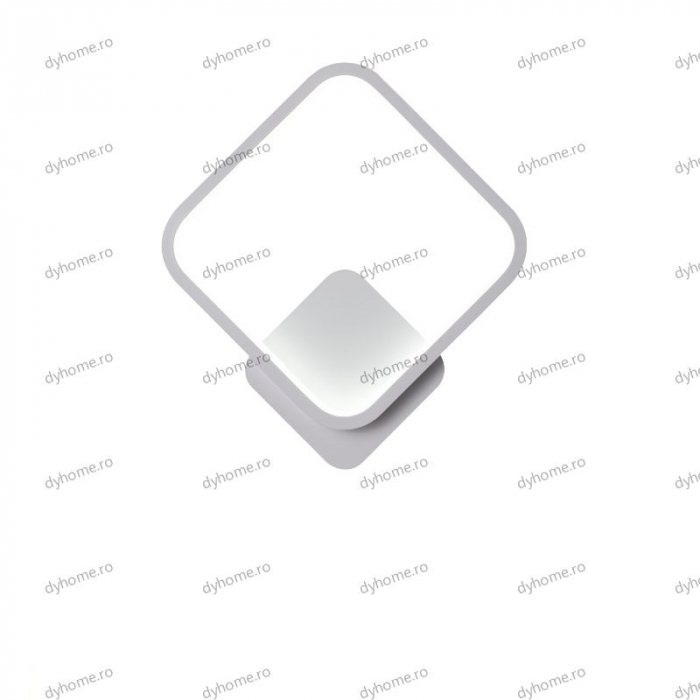Aplica de perete patrat design alb, 3 tipuri de lumina, 28W [3]