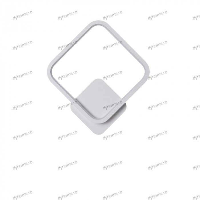 Aplica de perete patrat design alb, 3 tipuri de lumina, 28W [4]