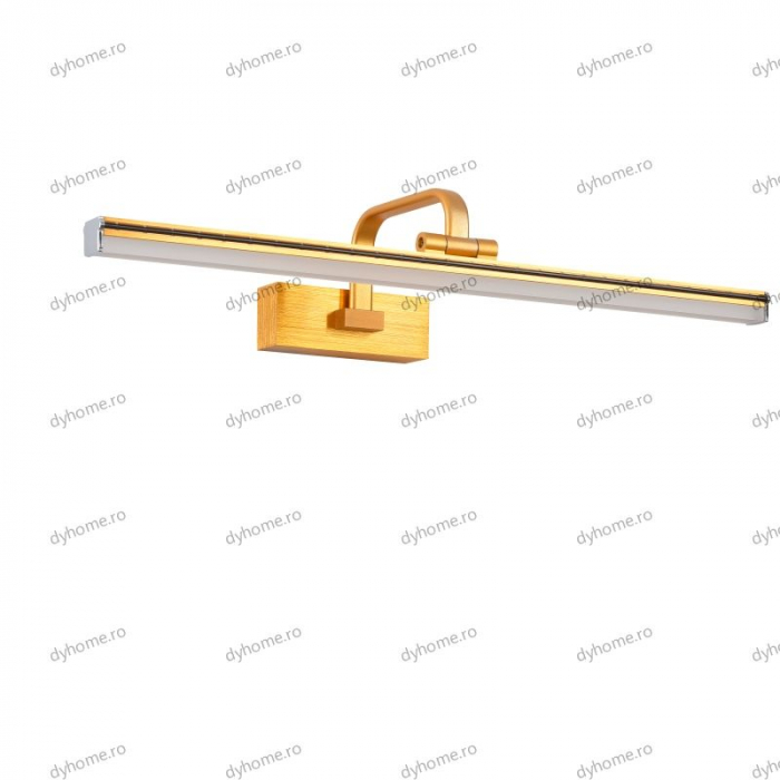 Aplica LED auriu pentru baie 58 cm, 3 tipuri de lumina, 36W [2]