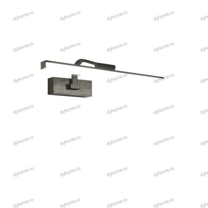 Aplica LED negru pentru baie 45 cm, 3 tipuri de lumina, 30W [4]