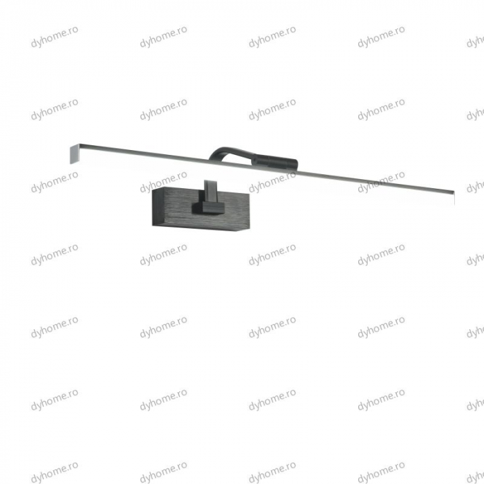 Aplica LED negru pentru baie 58 cm, 3 tipuri de lumina, 36W [5]
